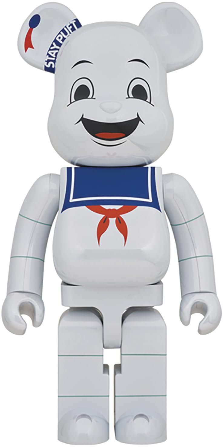 Medicom 1000% Be@rbrick Stay Puft Marshmallow Man (White Chrome) Collectible Figure