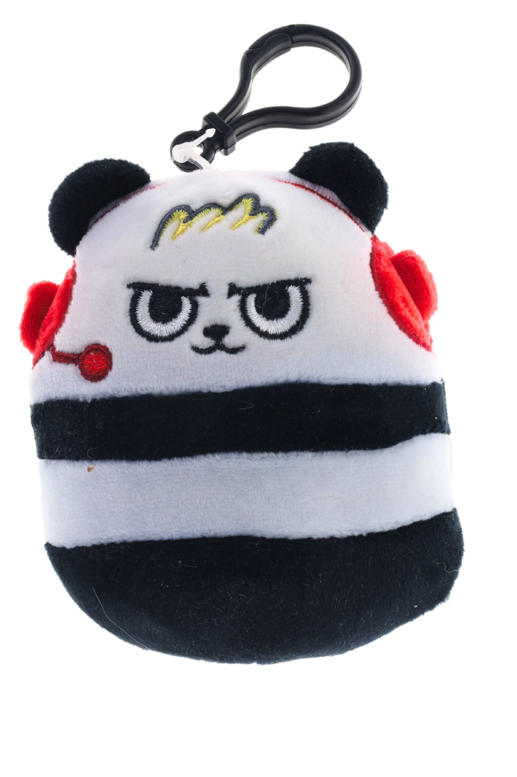 Squishmallows Ryan's World Squad Combo Panda 3.5" Clip-On Bag Keychain Plush