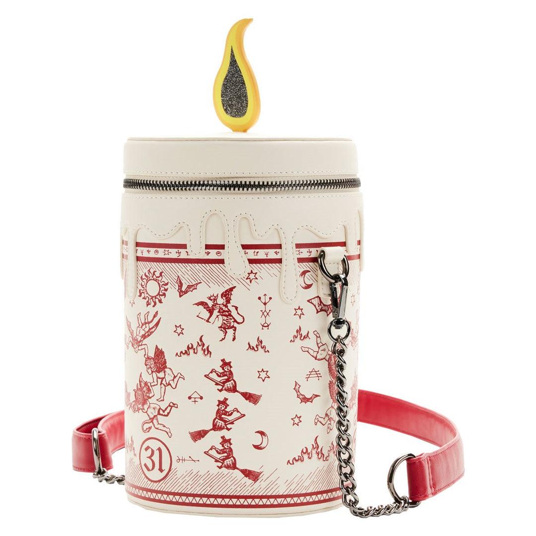 Loungefly Hocus Pocus Black Flame Candle Glow-in-the-Dark Crossbody Purse