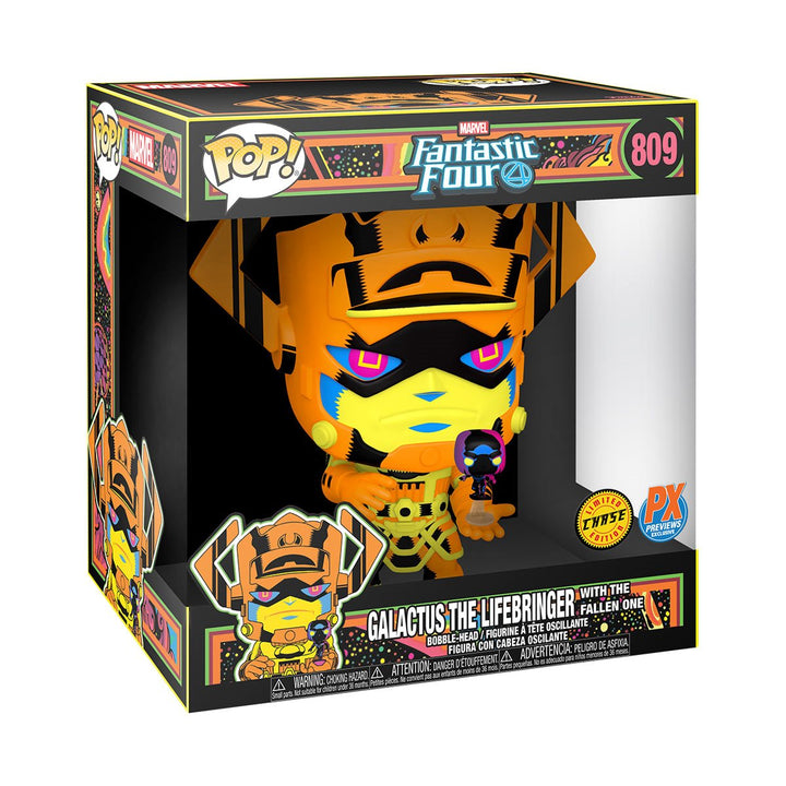 Funko Pop! Marvel: Galactus with Silver Surfer Black Light 10" Chase