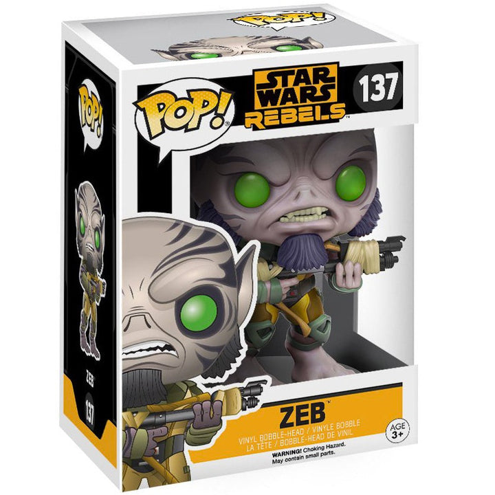 Funko Pop! Star Wars: Rebels - Garazeb "Zeb" Orrelios Vinyl Bobble Head