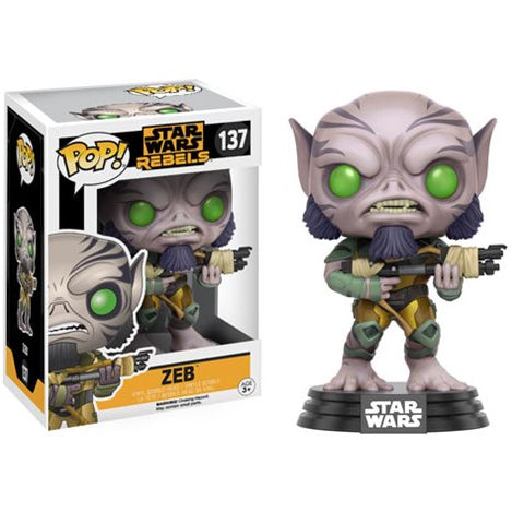 Funko Pop! Star Wars: Rebels - Garazeb "Zeb" Orrelios Vinyl Bobble Head