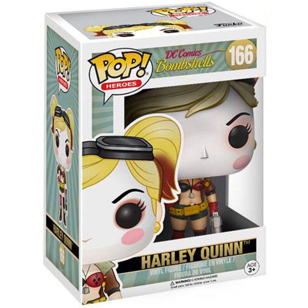 Funko Pop! Harley Quinn #166 (DC Bombshells) - Vaulted Heroes Figure