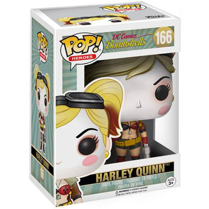Funko Pop! Harley Quinn #166 (DC Bombshells) - Vaulted Heroes Figure