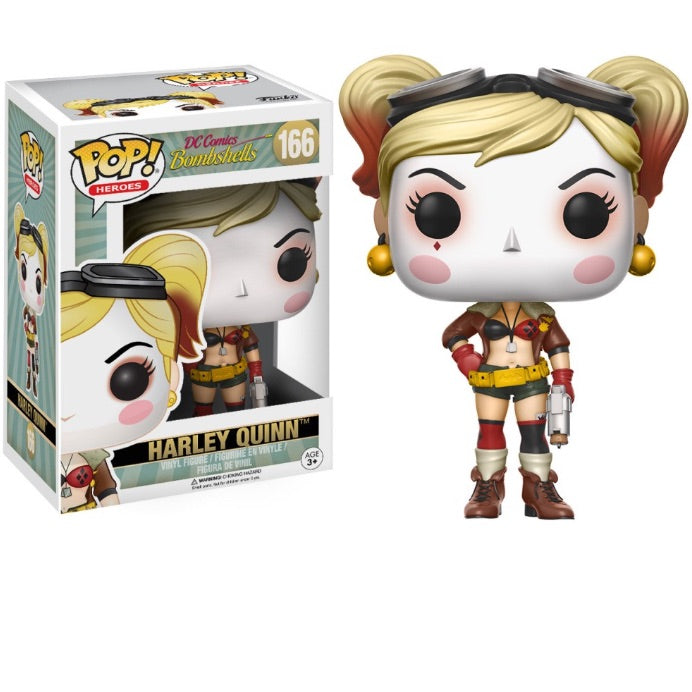Funko Pop! Harley Quinn #166 (DC Bombshells) - Vaulted Heroes Figure