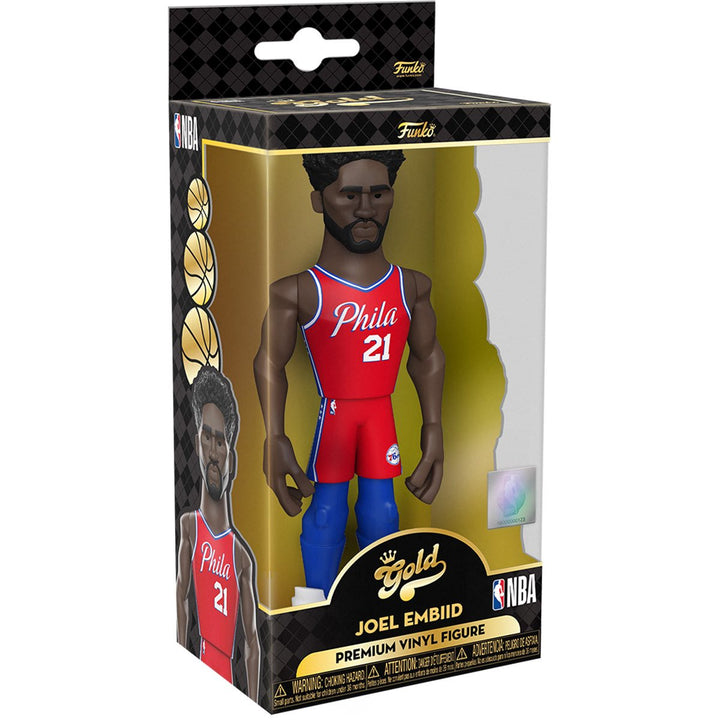 Funko POP! NBA: Joel Embiid Philadelphia 76ers City Edition 2021 5-Inch Vinyl Gold