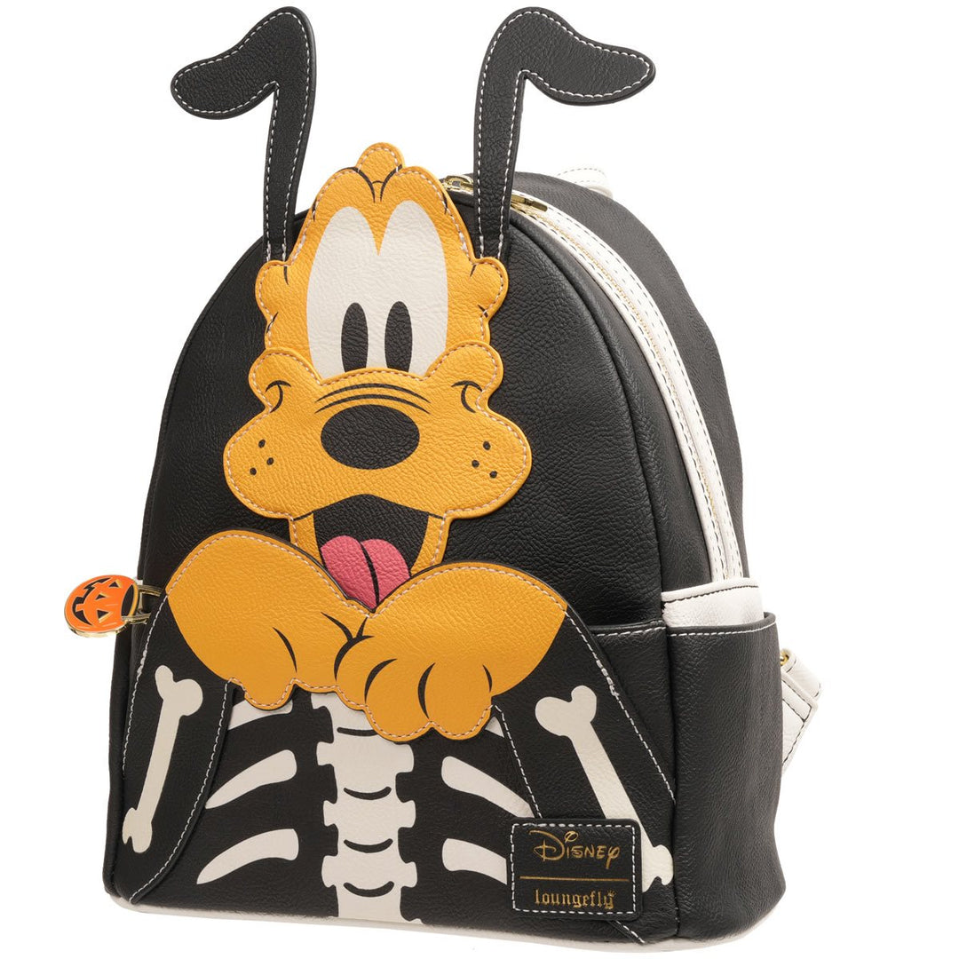 Loungefly Disney: Pluto Skellington Glow-in-the-Dark Mini-Backpack