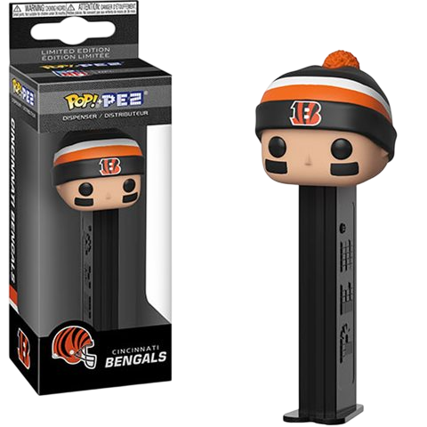 Funko Pop! PEZ Dispenser: Cincinnati Bengals NFL Beanie Figure