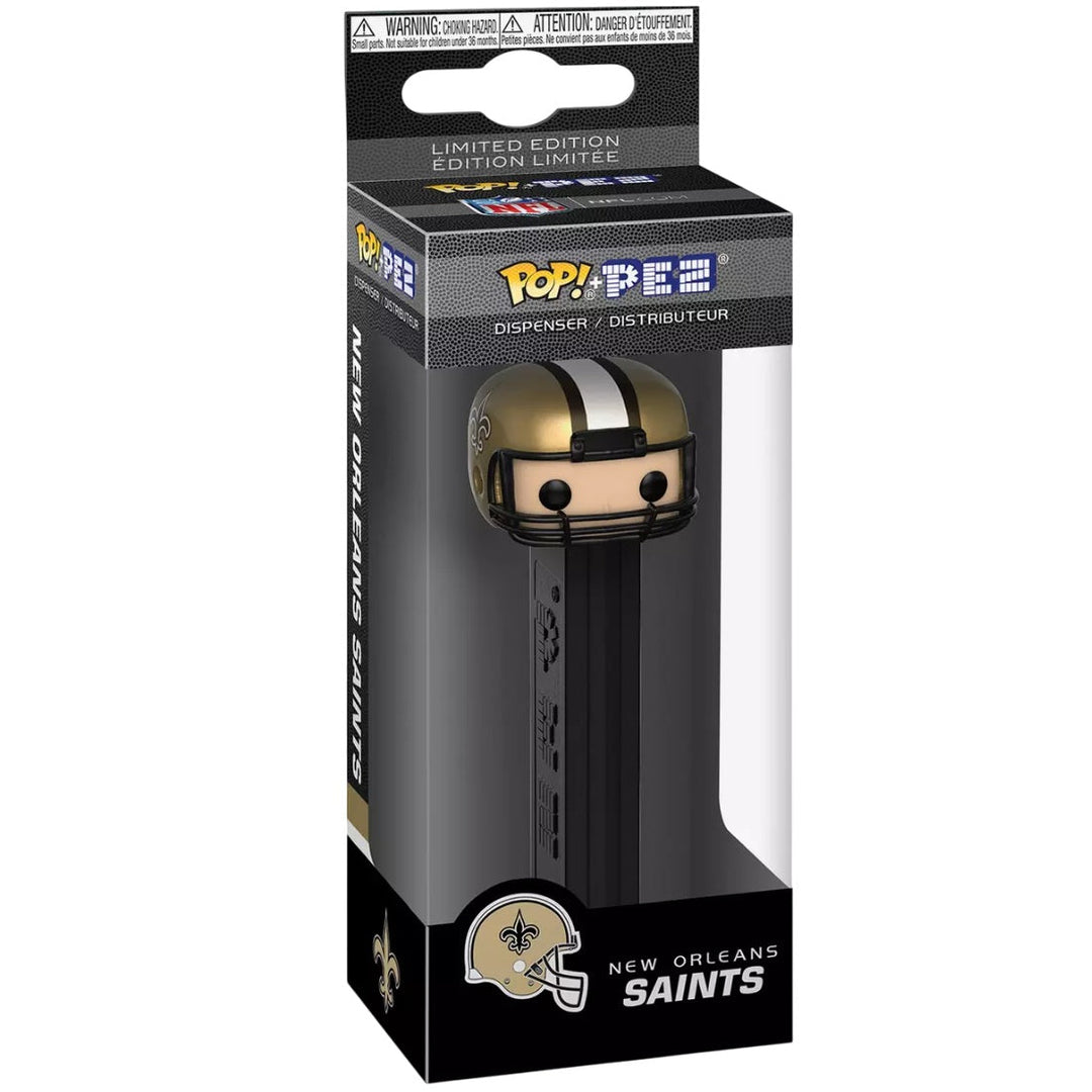 Funko Pop! PEZ Dispenser: New Orleans Saints NFL Figure (Helmet Version)