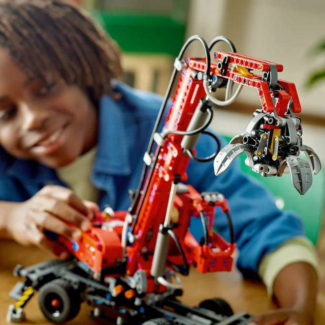 LEGO Technic Material Handler 42144, Mechanical Model Crane Toy