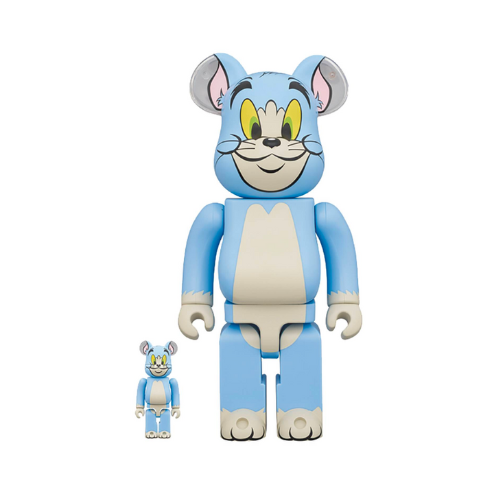 Medicom Cartoons: Tom & Jerry Classic Color Tom 100% & 400% Be@rBrick 2-Pack