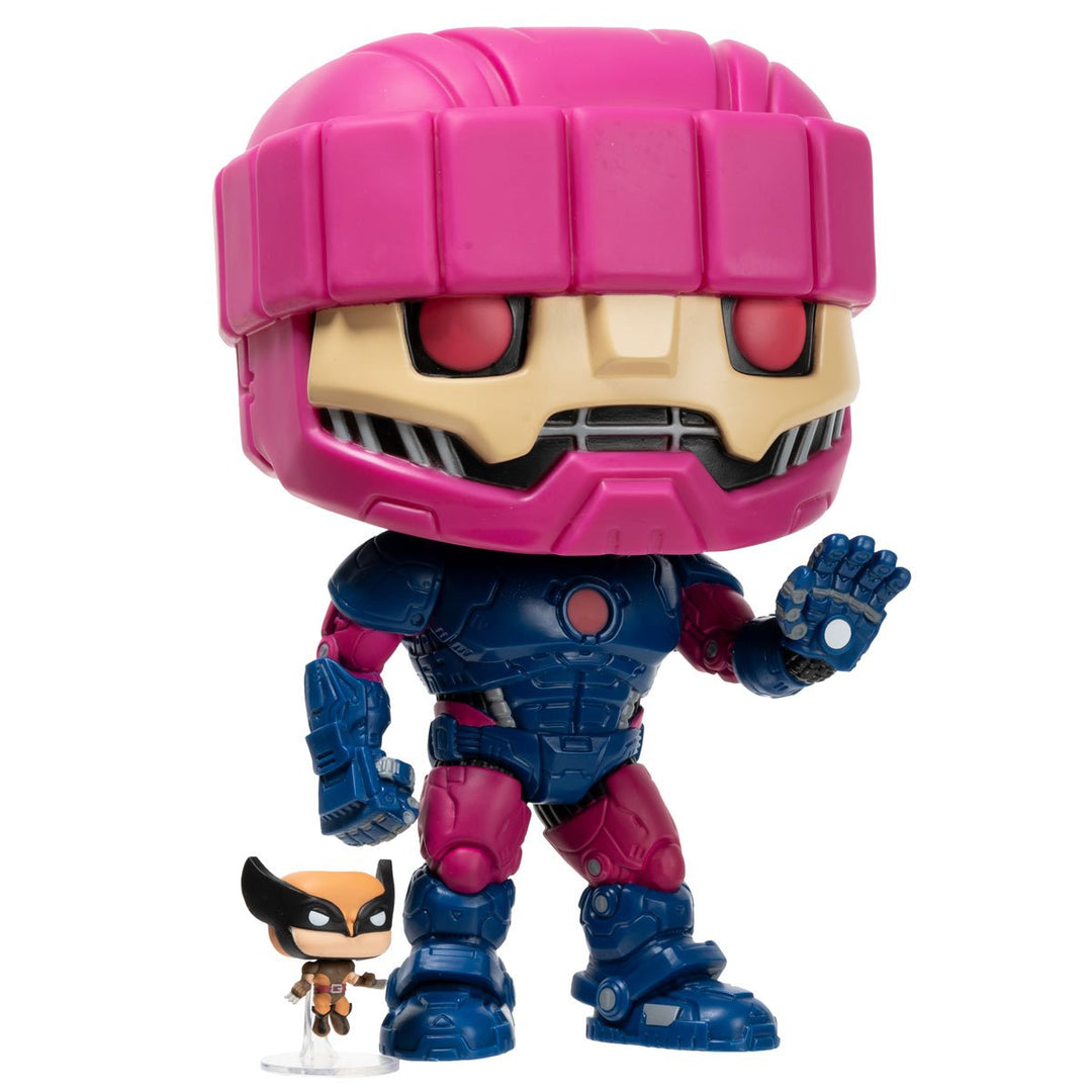 Funko Pop! Marvel: X-Men Sentinel with Wolverine Jumbo 10-Inch
