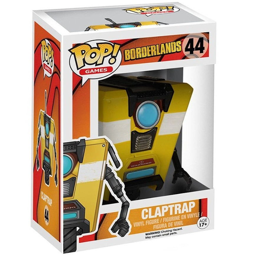 Funko Pop! Games: Borderlands - Claptrap #44 (Vaulted Original) Rare CL4P-TP Bot
