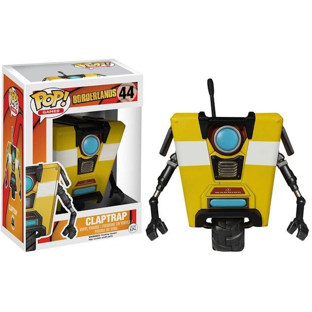 Funko Pop! Games: Borderlands - Claptrap #44 (Vaulted Original) Rare CL4P-TP Bot
