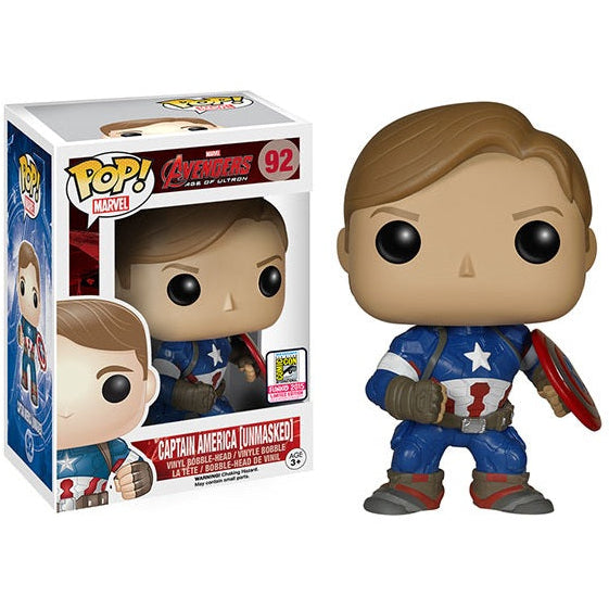 Funko Pop! Marvel: Captain America Unmasked Exclusive #92 (Avengers: Age of Ultron)