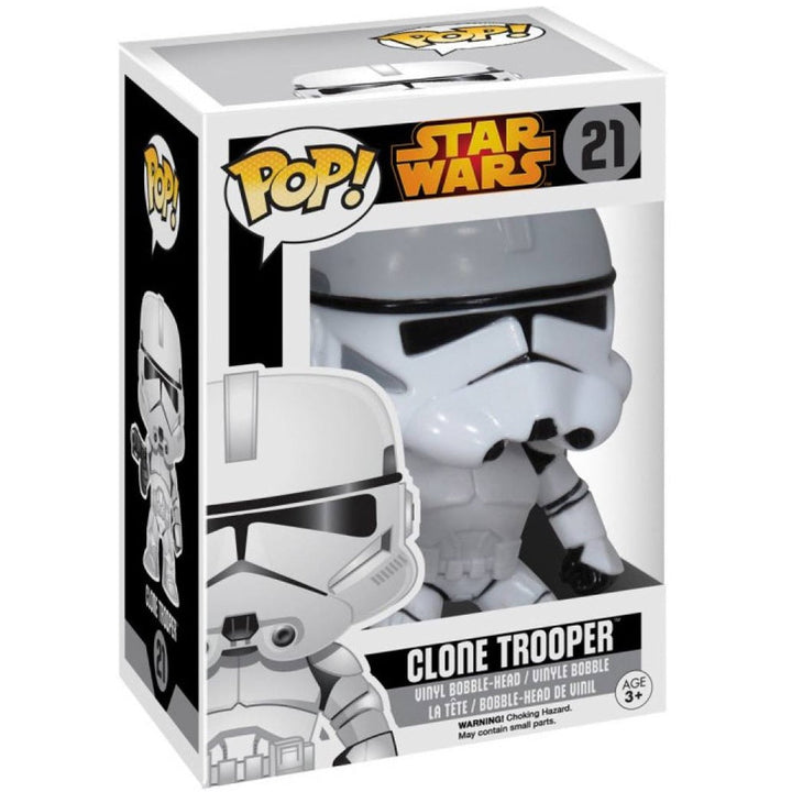 Vaulted Funko Pop! Star Wars: Clone Trooper Bobble-Head #21 (Attack of the Clones)