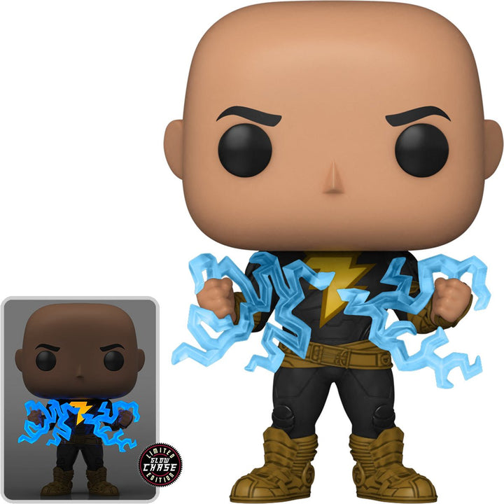 Funko Pop! CHASE: Black Adam #1232 Glow-in-the-Dark (Lightning Pose)