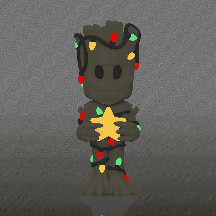 Funko Vinyl SODA Marvel: Christmas Groot RARE Glow Chase (Limited 15,000 Pcs)