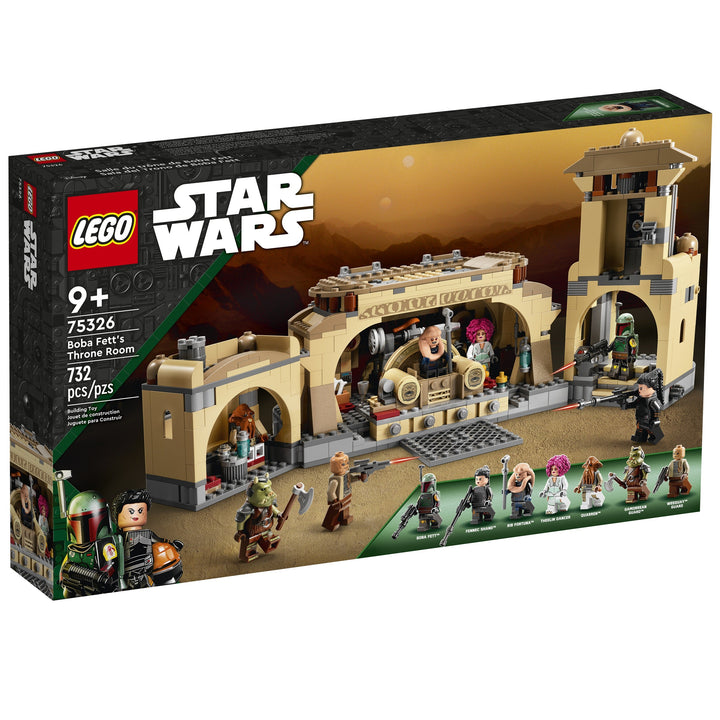 LEGO Star Wars Boba Fett's Throne Room 75326 (732 Pcs) | Jabba's Palace w/ 7 Minifigures