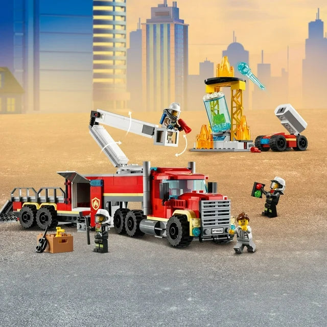 LEGO City Fire Command Unit 60282; Fun Firefighter Toy Building Set for Kids (380 Pieces)