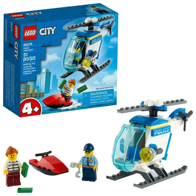 LEGO Police Helicopter 60275 Building Set (51 Pieces)