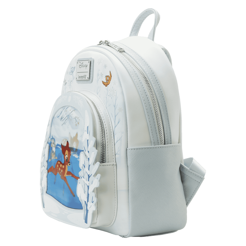 Loungefly Disney: Limited Edition Bundle Exclusive Bambi on Ice Lenticular Mini Backpack and Bambi Pop (Flocked)