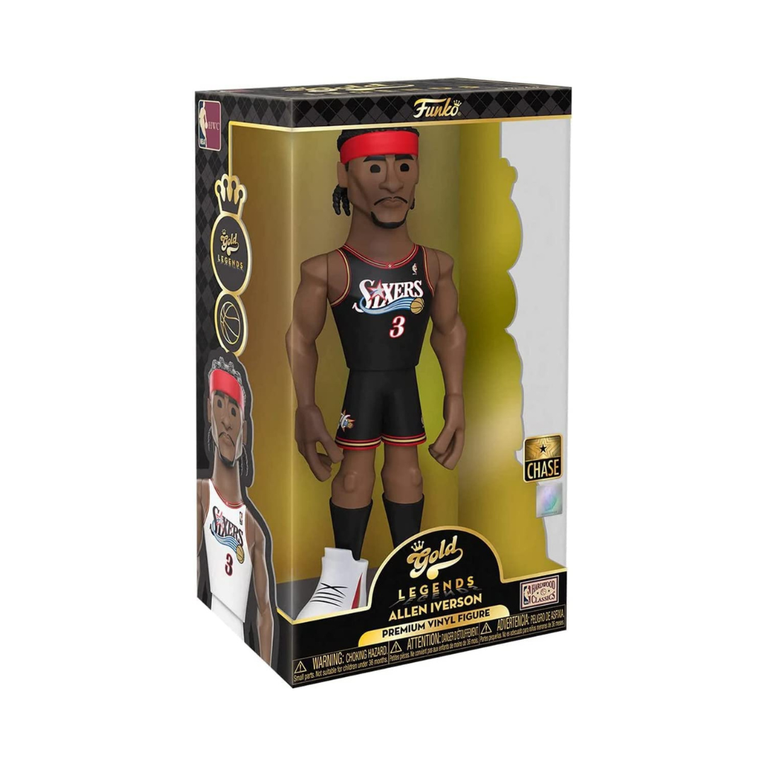 Funko POP! NBA Legends: Allen Iverson Philadelphia 76ers Black Vinyl Gold Chase 7"