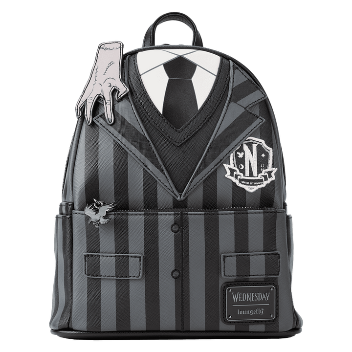 Loungefly TV: The Addams Family Wednesday Addams Exclusive Nevermore Cosplay Mini Backpack