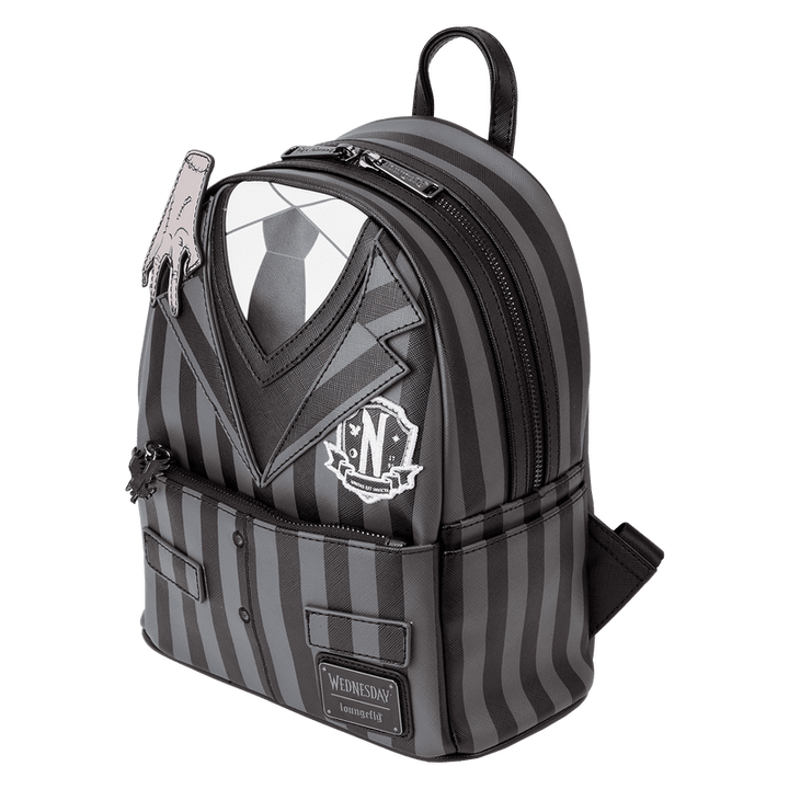 Loungefly TV: The Addams Family Wednesday Addams Exclusive Nevermore Cosplay Mini Backpack