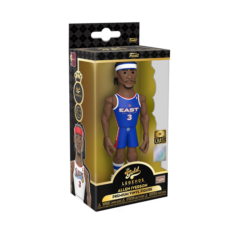 Funko POP! NBA Legends: Allen Iverson Philadelphia 76ers Black Vinyl Gold Chase 5"