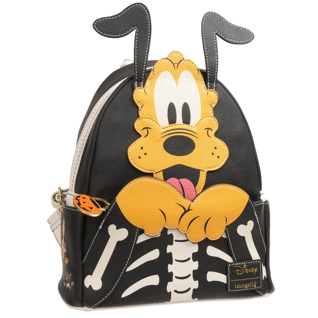 Loungefly Disney: Pluto Skellington Glow-in-the-Dark Mini-Backpack