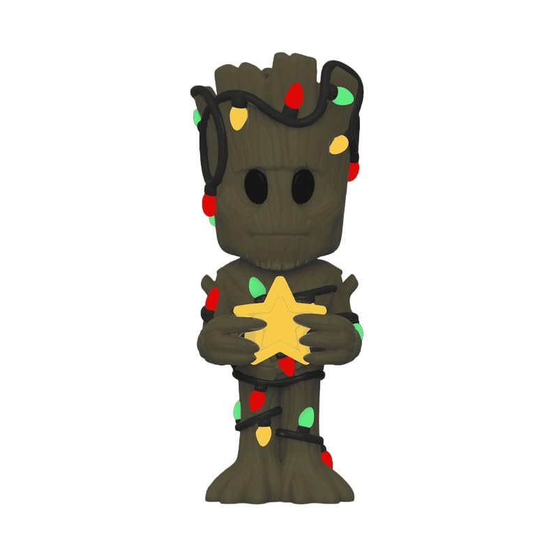 Funko Vinyl Soda: Marvel - Christmas Groot (Chase) Bundled with a Byron's Attic Soda Protector