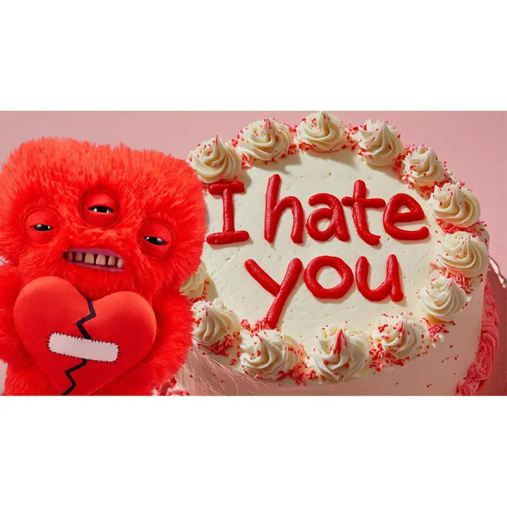Zuru Fuggler Love Fugg 9" Plush | Funny Ugly Monster | Refresh Red & Pink Variations | Heart-Holding Collectible with Human-Like Teeth