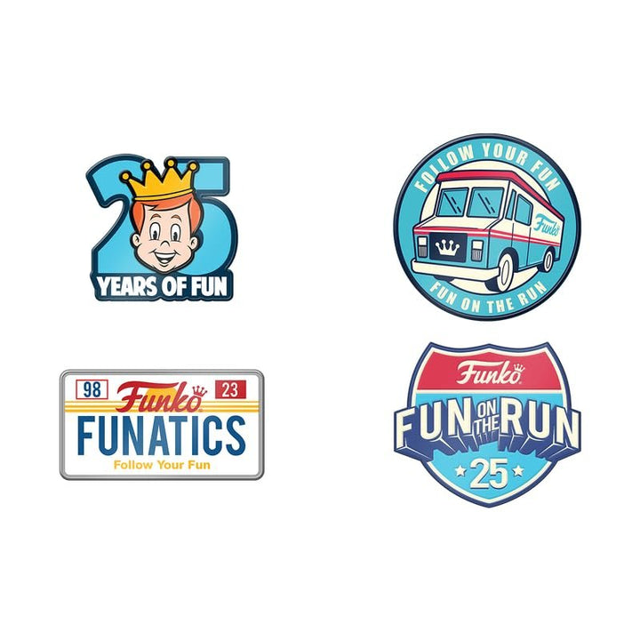 Funko 25th Anniversary Fun on The Run Pin Set
