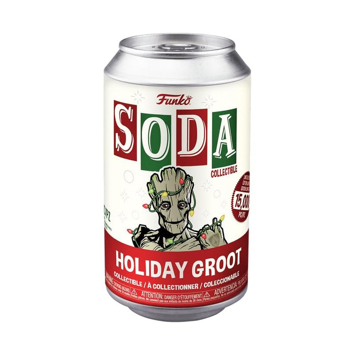 Funko Vinyl Soda: Marvel - Christmas Groot (Chase) Bundled with a Byron's Attic Soda Protector