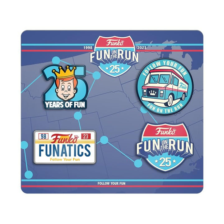 Funko 25th Anniversary Fun on The Run Pin Set