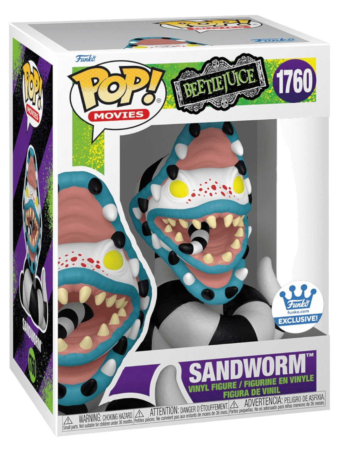 Funko Pop! Movies: Beetlejuice - Sandworm #1760 Shop Exclusive Vinyl Figure | Saturn Creature