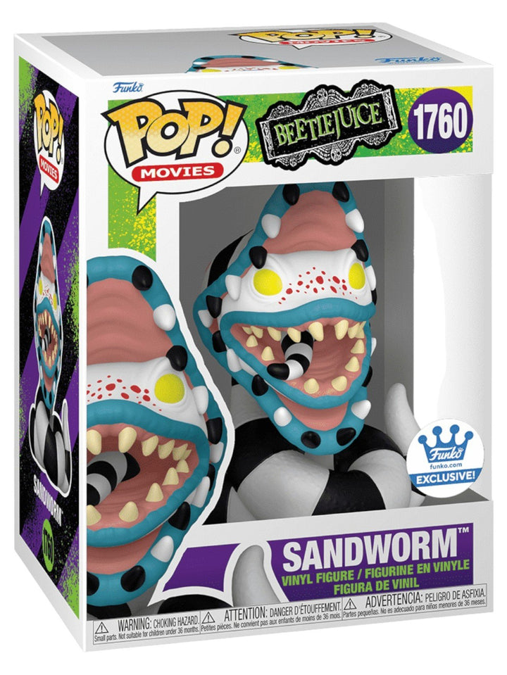 Funko Pop! Movies: Beetlejuice - Sandworm #1760 Shop Exclusive Vinyl Figure | Saturn Creature