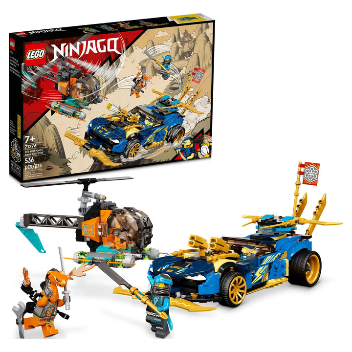 Lego Ninjago Jay and NYA’s Race Car EVO 71776 Building Kit (536 Pieces)