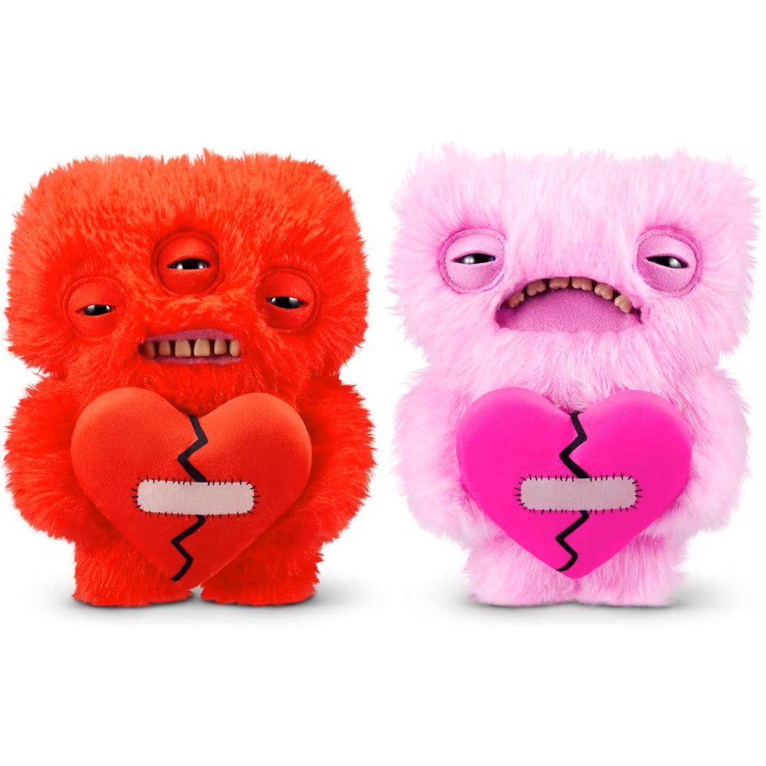 Zuru Fuggler Love Fugg 9" Plush | Funny Ugly Monster | Refresh Red & Pink Variations | Heart-Holding Collectible with Human-Like Teeth