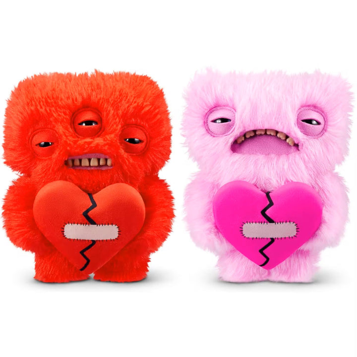 Zuru Fuggler Love Fugg 9" Plush | Funny Ugly Monster | Refresh Red & Pink Variations | Heart-Holding Collectible with Human-Like Teeth