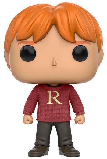 Funko Pop! Movies: Harry Potter - Ron Weasley in Sweater Exclusive