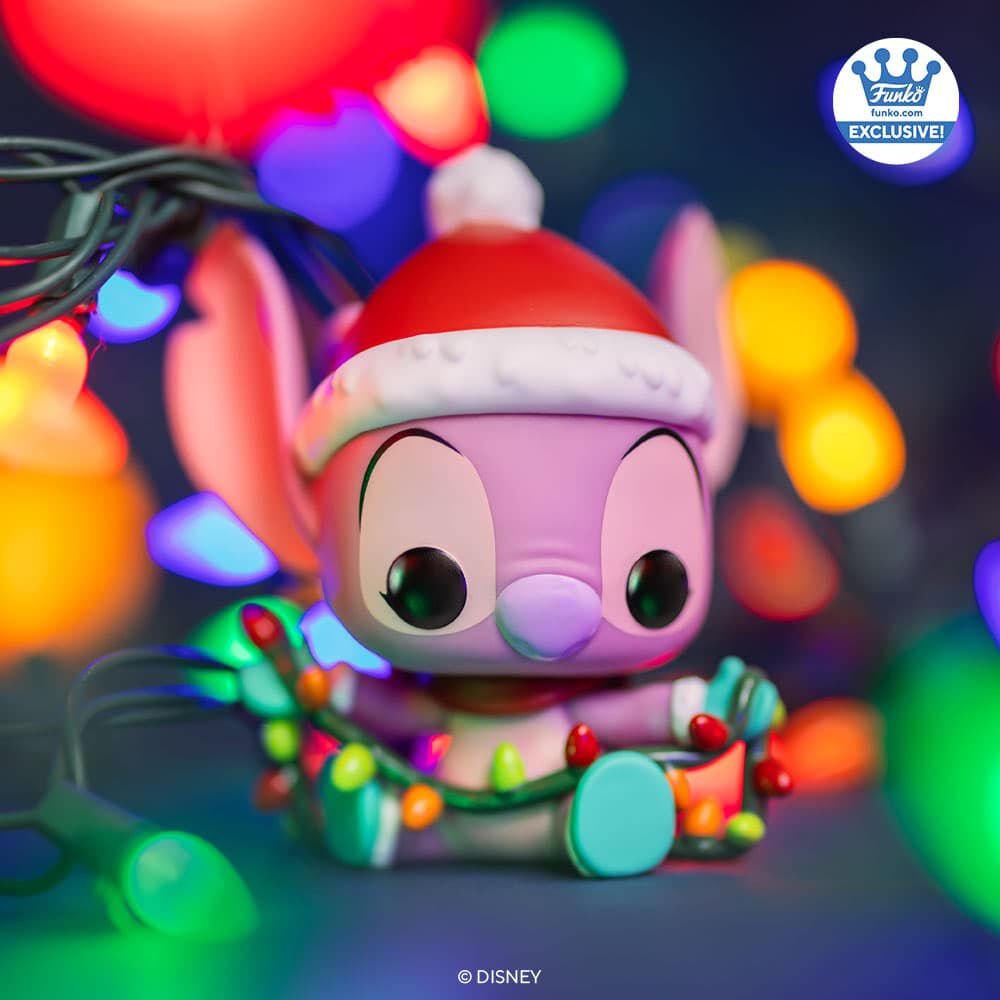 Funko Pop! Disney: Lilo & Stitch - Angel with Christmas Lights #1505 Shop Exclusive Vinyl Figure | Holiday Angel