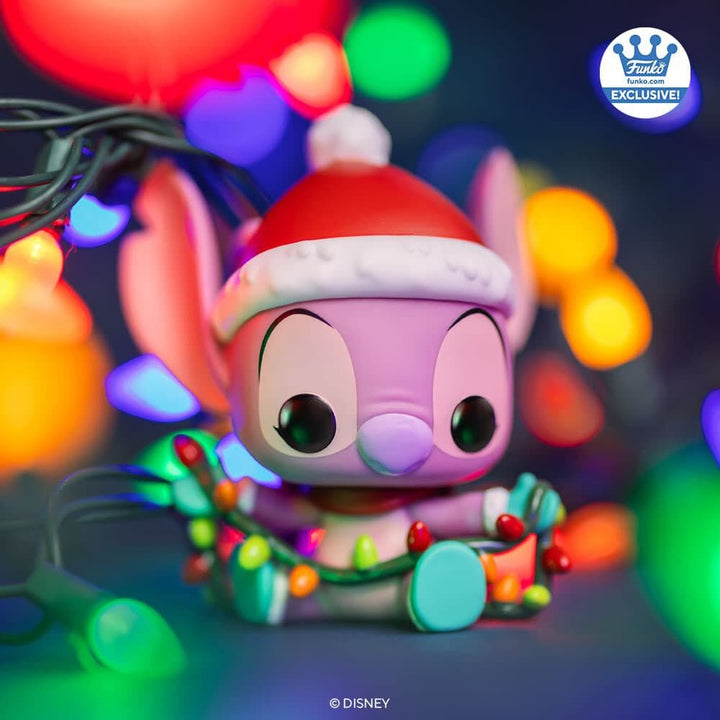 Funko Pop! Disney: Lilo & Stitch - Angel with Christmas Lights #1505 Shop Exclusive Vinyl Figure | Holiday Angel