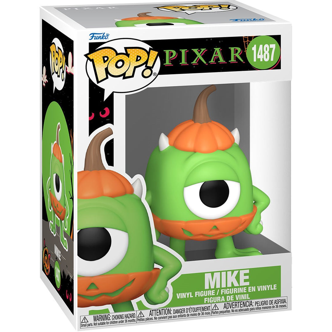 Funko Pop! Pixar: Monsters, Inc. - Mike Wazowski in Jack-O-Lantern Costume #1487 | Halloween Edition