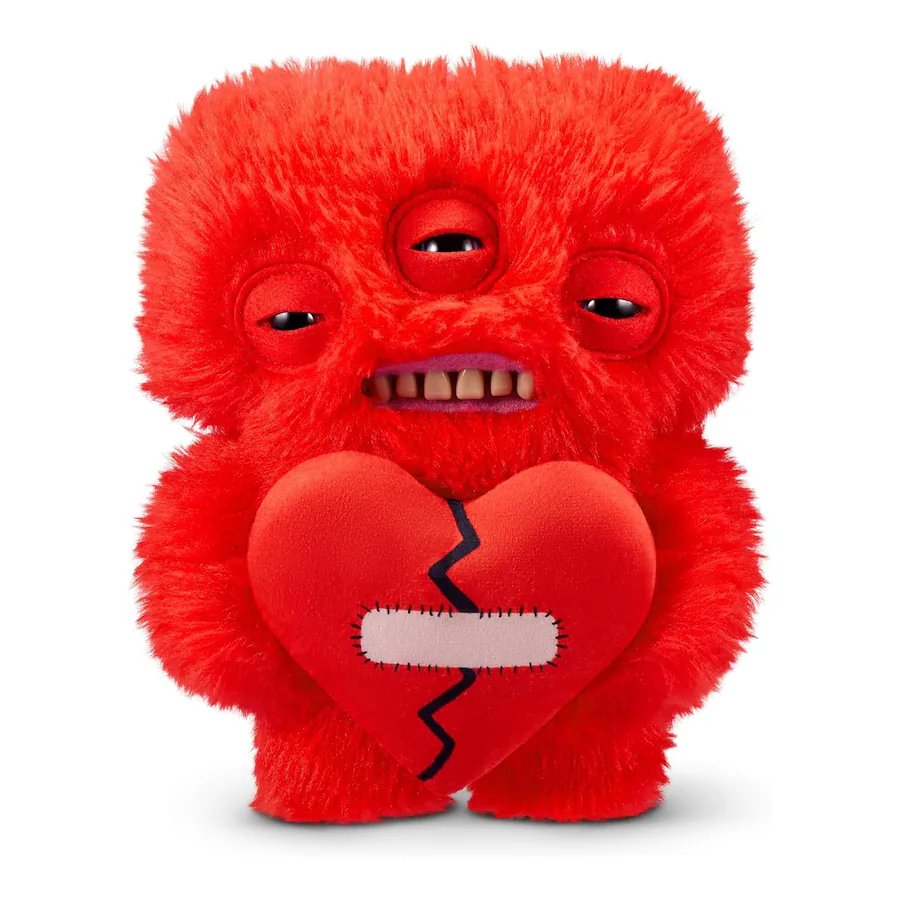 Zuru Fuggler Love Fugg 9" Plush | Funny Ugly Monster | Refresh Red & Pink Variations | Heart-Holding Collectible with Human-Like Teeth