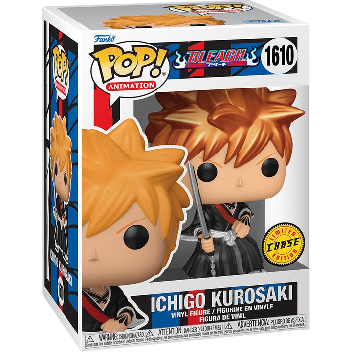Funko Pop! Animation: Bleach - Ichigo Kurosaki #1610 METALLIC CHASE (FB Shikai) Vinyl Figure