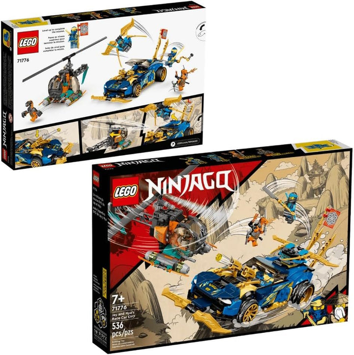 Lego Ninjago Jay and NYA’s Race Car EVO 71776 Building Kit (536 Pieces)