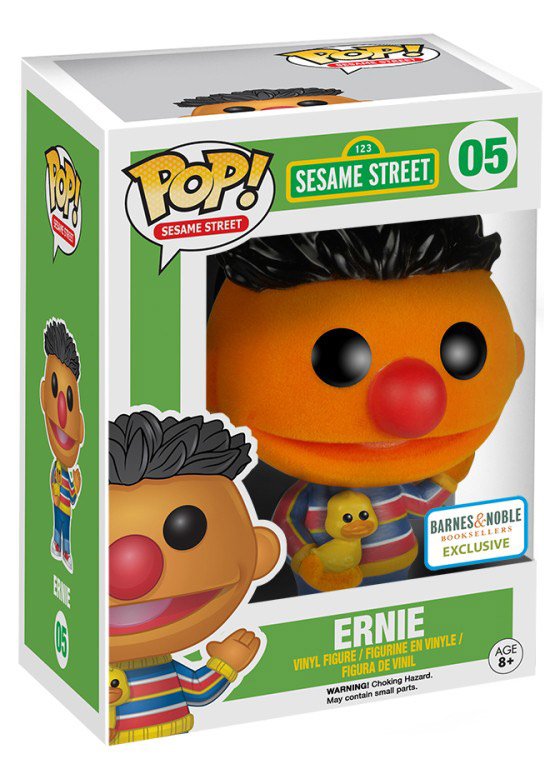 Funko POP! Sesame Street - Ernie Exclusive Flocked Vinyl Figure