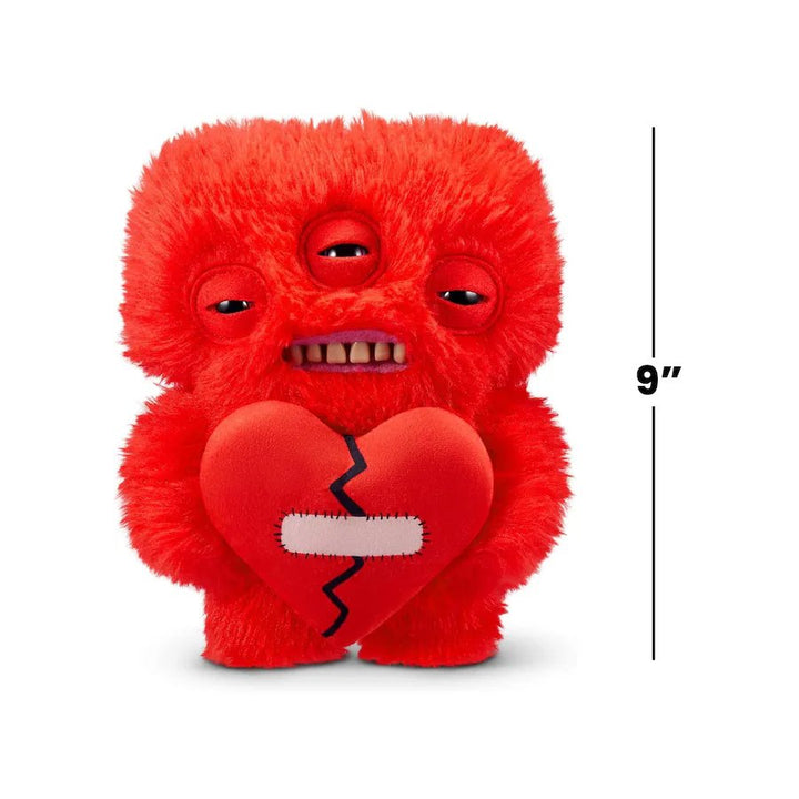 Zuru Fuggler Love Fugg 9" Plush | Funny Ugly Monster | Refresh Red & Pink Variations | Heart-Holding Collectible with Human-Like Teeth